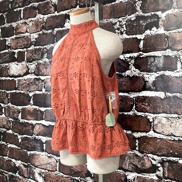 Ryegrass Tank Top NWT Embroidery Floral Eyelet Orange Size 2X - Picture 7 of 17